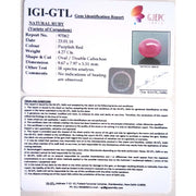 4.74 Ratti Natural Mozambique Ruby with Govt. Lab Certificate-(23310)